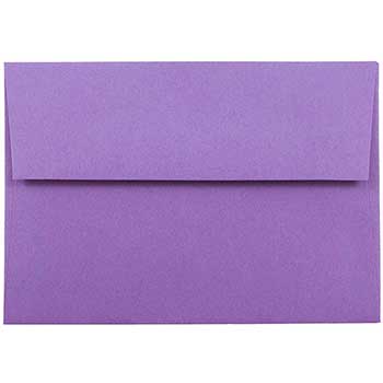JAM Paper 4Bar A1 Invitation Envelopes, 3 5/8&quot; x 5 1/8&quot;, Violet Purple Recycled, 250/PK