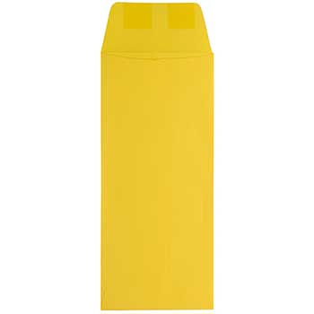 JAM Paper Policy Envelopes, #10, 4 1/8&quot; x 9 1/2&quot;, Yellow, 25/Pack
