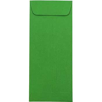 JAM Paper Policy Business Colored Envelopes, #10, 4 1/8&quot; x 9 1/2&quot;, Green Recycled, 25/PK