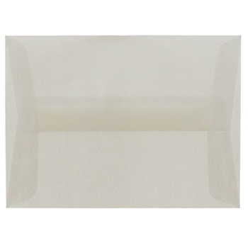 JAM Paper 4Bar A1 Translucent Vellum Invitation Envelopes, 3 5/8&quot; x 5 1/8&quot;, Platinum Silver, 250/BX