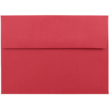 JAM Paper A7 Invitation Envelopes, 5 1/4 x 7 1/4, Brite Hue Red Recycled, 25/pack