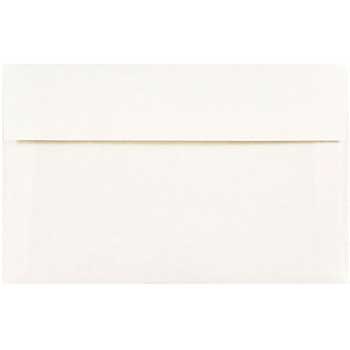 JAM Paper A10 Parchment Invitation Envelopes, 6&quot; x 9 1/2&quot;, White Recycled, 250/PK