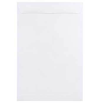 JAM Paper Open End Catalog Envelopes, 10&quot; x 15&quot;, White, 25/PK