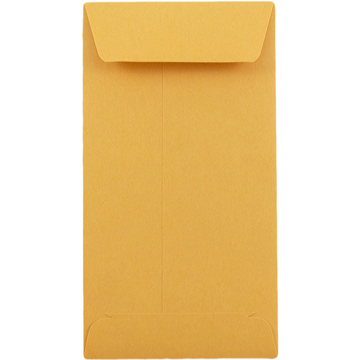 JAM Paper #5.5 Coin Recycled Business Envelopes, 3 1/8&quot; x 5 1/2&quot;, Brown Kraft Recycled, 50/Pack