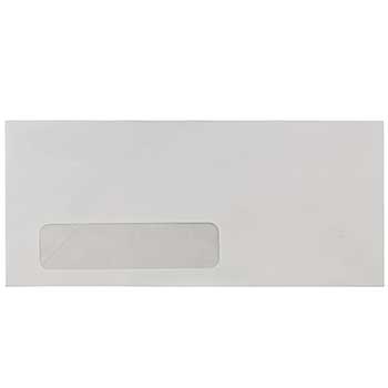 JAM Paper Business Commercial Window Envelopes, #10, 4 1/8&quot; x 9 1/2&quot;, White, 50/PK