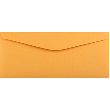 JAM Paper #11 Recycled Envelopes, 4 1/2&quot; x 10 3/8&quot;, Brown Kraft Manila, 50/PK