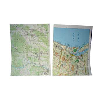 JAM Paper Colored Paper, 24 lb, 8.5&quot; x 11&quot;, Map Design, 100 Sheets/Ream