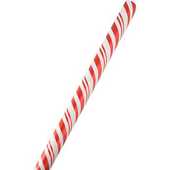 JAM Paper Gift Wrap, Christmas Wrapping Paper, 12 Sq Ft, Candy Cane Christmas