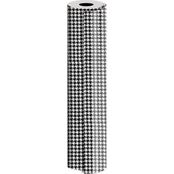 JAM Paper Wrapping Paper, Industrial, 416 sq. ft., Houndstooth