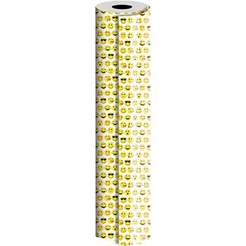 JAM Paper Wrapping Paper, Everyday, 1042 1/2 sq. ft., Emojis
