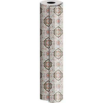 JAM Paper Wrapping Paper, Industrial, 834 sq. ft., Tapestry Silver