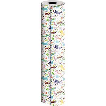 JAM Paper Wrapping Paper, Everyday, 416 sq. ft., Barkday