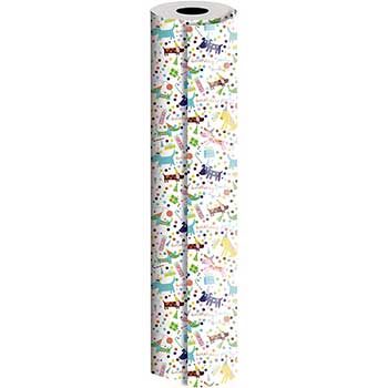 JAM Paper Wrapping Paper, Everyday, 1666 sq. ft., Barkday