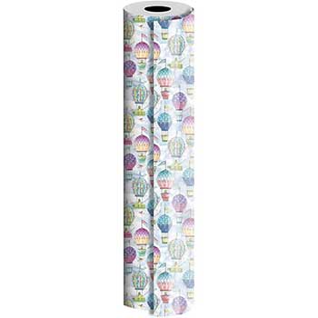JAM Paper Wrapping Paper, Everyday, 416 sq. ft., Hot Air Balloons