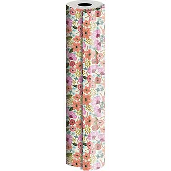 JAM Paper Wrapping Paper, Everyday, 1666 sq. ft., Gypsy Floral