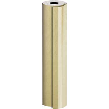 JAM Paper Matte Wrapping Paper, Metallic Gold, 1/4&quot; Ream, 416 sq. ft.
