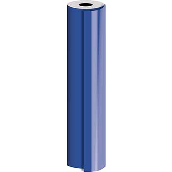 JAM Paper Matte Wrapping Paper, Royal Blue, 1/2&quot; Ream, 1042 1/2 sq. ft.