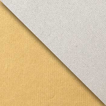 JAM Paper Wrapping Paper, Everyday, Double-Sided, 416 sq. ft., Kraft Gold &amp; Silver