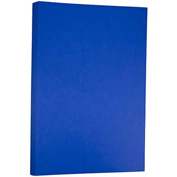 JAM Paper Colored Matte Paper, 24 lb, 11&quot; x 17&quot;, Presidential Blue, 100 Sheets/Pack