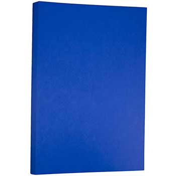 JAM Paper Ledger Cardstock, 65 lb, 11&quot; x 17&quot;, Presidential Blue, 50 Sheets/Pack