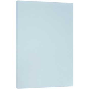JAM Paper Vellum Bristol Cardstock, 67 lb, 11&quot; x 17&quot;, Blue, 50 Sheets/Pack