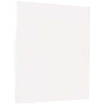 JAM Paper Vellum Bristol Cardstock, 67 lb, 8.5&quot; x 11&quot;, White, 250 Sheets/Ream