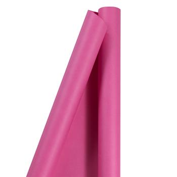 JAM Paper Matte Wrapping Paper, Fuchsia Pink, 25 sq. ft. Roll