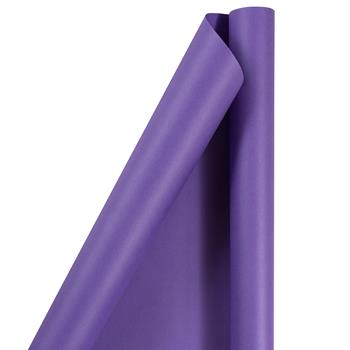 JAM Paper Matte Wrapping Paper, 25 sq. Ft, Purple