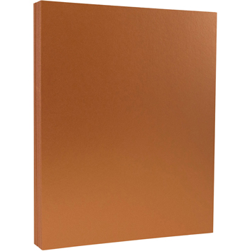 JAM Paper Metallic Paper, 32 lb, 8.5&quot; x 11&quot;, Copper Stardream Metallic, 25 Sheets/Pack