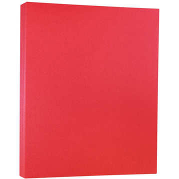 JAM Paper Cardstock, 110 lb, 8.5&quot; x 11&quot;, Jupiter Red Metallic, 50 Sheets/Pack
