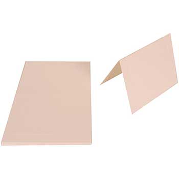 JAM Paper Blank Foldover Cards, Wove Panel, A6, 4.63&quot; x 6.25&quot;, Bright White, 25 Cards/Pack