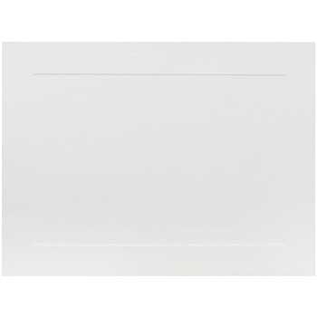 JAM Paper Blank Flat Note Cards, Panel, 4.63&quot; x 6.25&quot;, White, 100 Cards/Pack