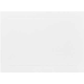 JAM Paper Blank Flat Note Cards, Panel, 5.13&quot; x 7&quot;, White, 100 Cards/Pack