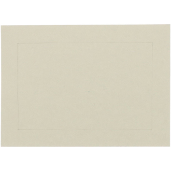 JAM Paper Blank Flat Note Cards, Panel, 3.5&quot; x 4.88&quot;, Ivory, 50 Cards/Pack
