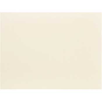 JAM Paper Blank Flat Note Cards, 4.25&quot; x 5.5&quot;, Ivory, 100 Cards/Pack