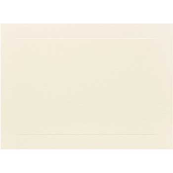 JAM Paper Blank Flat Note Cards, Panel, 4.63&quot; x 6.25&quot;, Ivory, 100 Cards/Pack