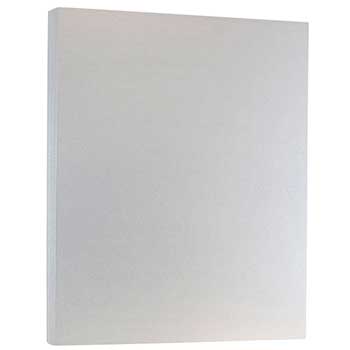JAM Paper Cardstock, 110 lb, 8.5&quot; x 11&quot;, Metallic Silver, 250 Sheets/Ream