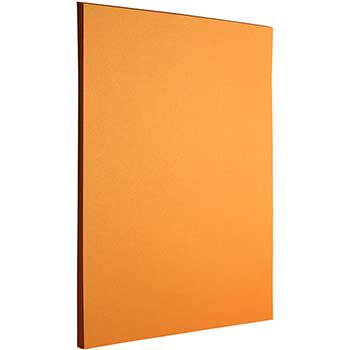 JAM Paper Cardstock,  32 lb, 8.5&quot; x 11&quot;, Orange Metallic, 100 Sheets/Box