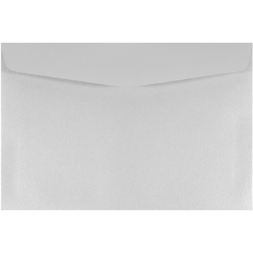 JAM Paper 6&quot; x 9&quot; Booklet Catalog Premium Envelopes, Silver Pearlized Elegance Stardream, 25/PK