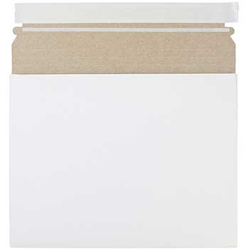 JAM Paper Expandable Photo Mailer Envelopes with Peel &amp; Seal Closure, 10 x 7 3/4&quot; x 1&quot;, White, 6/Pack