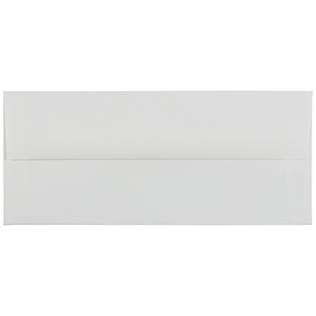JAM Paper #10 Business Strathmore Envelopes, 4 1/8&quot; x 9 1/2&quot;, Bright White Laid, 500/BX