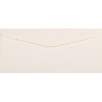 JAM Paper #10 Business Strathmore Envelopes, 4 1/8&quot; x 9 1/2&quot;, Natural White Linen, 25/PK