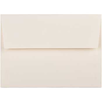 JAM Paper A7 Strathmore Invitation Envelopes, 5 1/4&quot; x 7 1/4&quot;, Ivory Wove, 50/BX