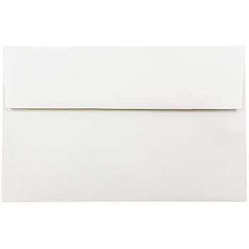 JAM Paper A10 Strathmore Invitation Envelopes, 6&quot; x 9 1/2&quot;, Bright White Wove, 250/PK