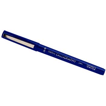 Marvy Uchida Thick Calligraphy Pen, 3.5 mm, Blue, 2/PK