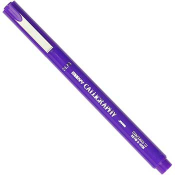 Marvy Uchida Calligraphy Pen, 3.5 mm, Purple, 2/PK