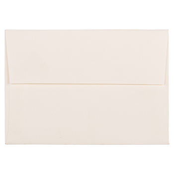 JAM Paper 4Bar A1 Strathmore Invitation Envelopes, 3 5/8&quot; x 5 1/8&quot;, Natural White Wove, 50/PK