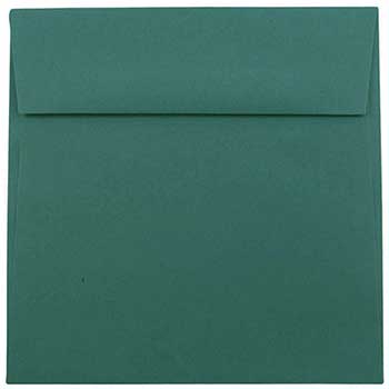 JAM Paper Premium Invitation Envelopes, Teal Green, 6 1/2&quot; x 6 1/2&quot;, 25/PK