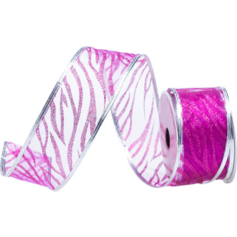 JAM Paper Holiday Ribbon, 2&quot; x 3 yd., Purple Wave