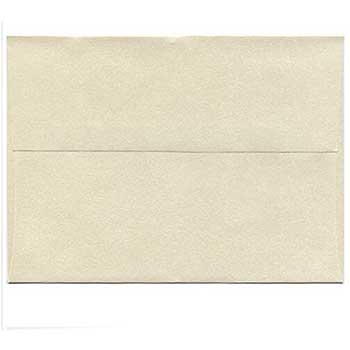 JAM Paper A9 Metallic Envelopes, 5 3/4&quot; x 8 3/4&quot;, Opal Stardream, 25/PK